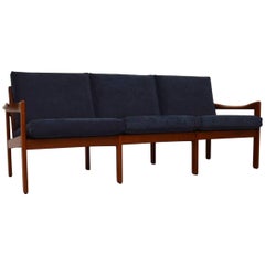 1960s Danish Teak Vintage Sofa by Illum Wikkelsø for Niels Eilersen