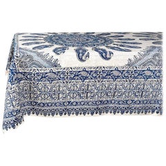 One of a Kind Persian Ghalamkar Rectangular Tablecloth