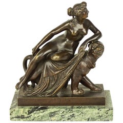 Small Bronze Sculpture of 'Ariadne Riding a Panther' after Dannecker