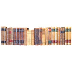 Metre of Early 20th Century Leather Bound Books, Series 29/30