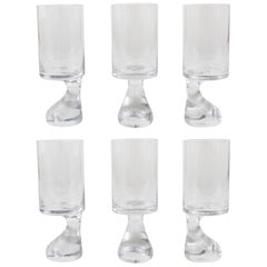 Used Six Joe Colombo "Smoke" Modernist Drinking Glasses, 1960s by Riedel Austria