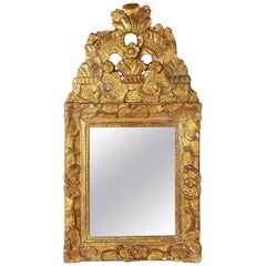 Spiegel aus vergoldetem Holz im Regence-Stil