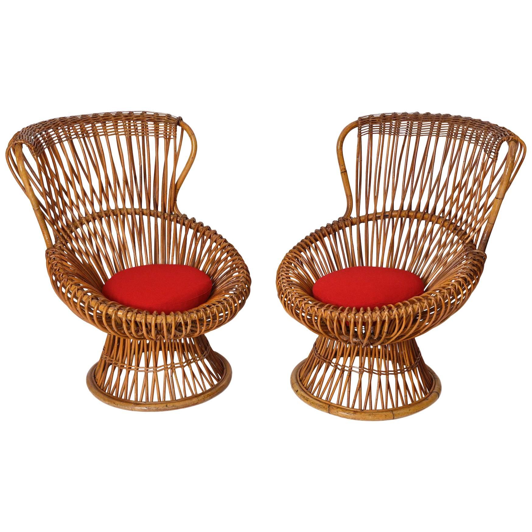 Pair of Franco Albini 'Margherita' Chairs