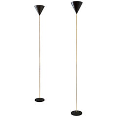 Luigi Caccia Dominioni, Pair of Floor Lamps, Italy, 1960