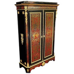 Wardrobe in Boulle Marquetry Napoléon III Period Napoléon III Period