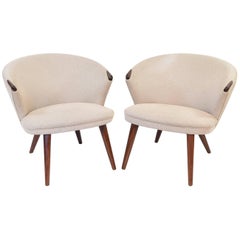 Pair of Bent Moller Jepsen for SIMO 1956 TV Chairs