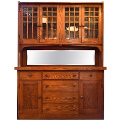 Craftsman Oak Built-In Buffet