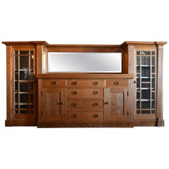 Golden Oak Craftsman Buffet