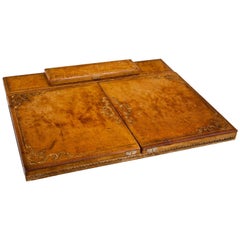 Antique Leather Desk Set, Early 20th Century