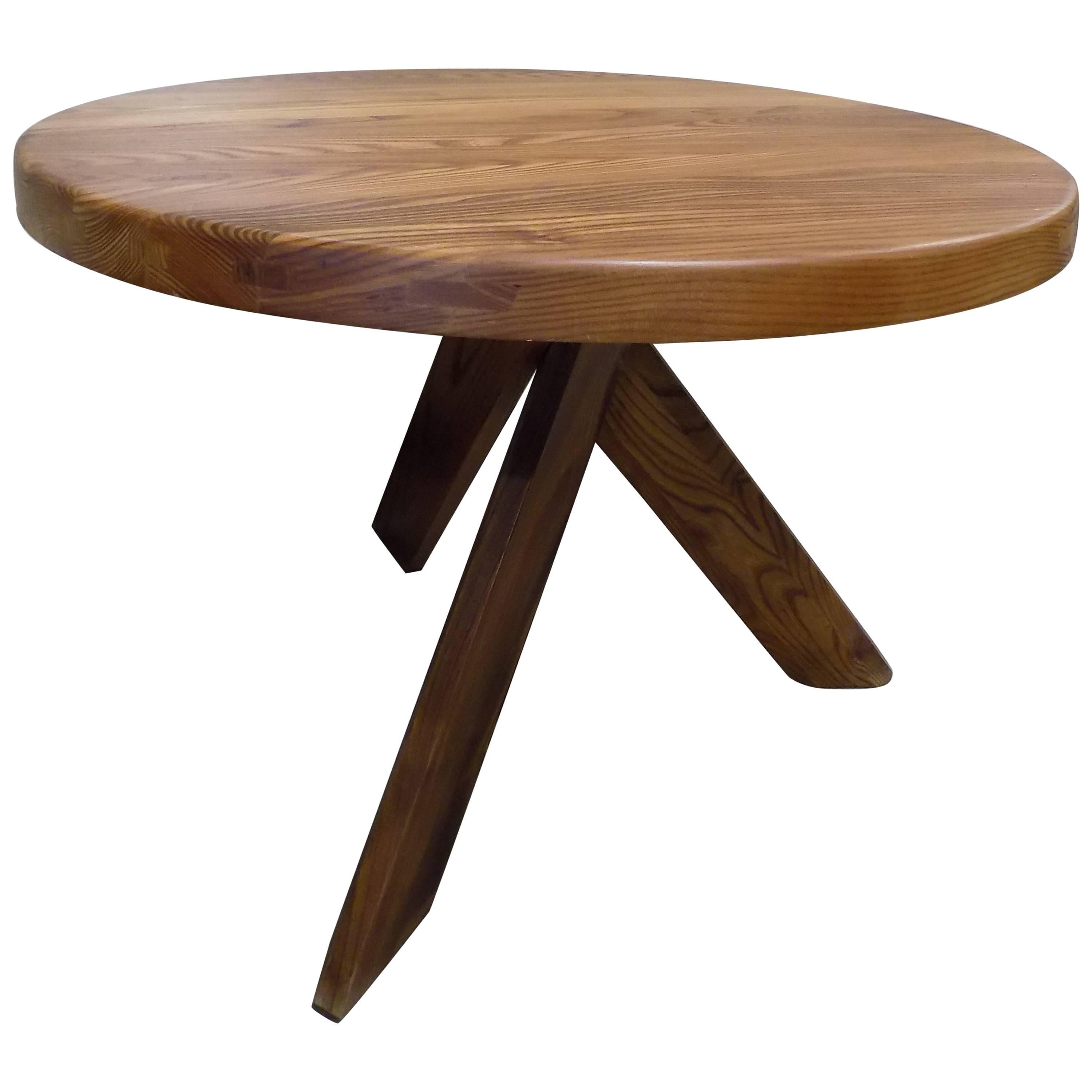 Beautiful Pierre Chapo Dining Table, circa 1960