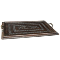 Antique Wood Serving Tray