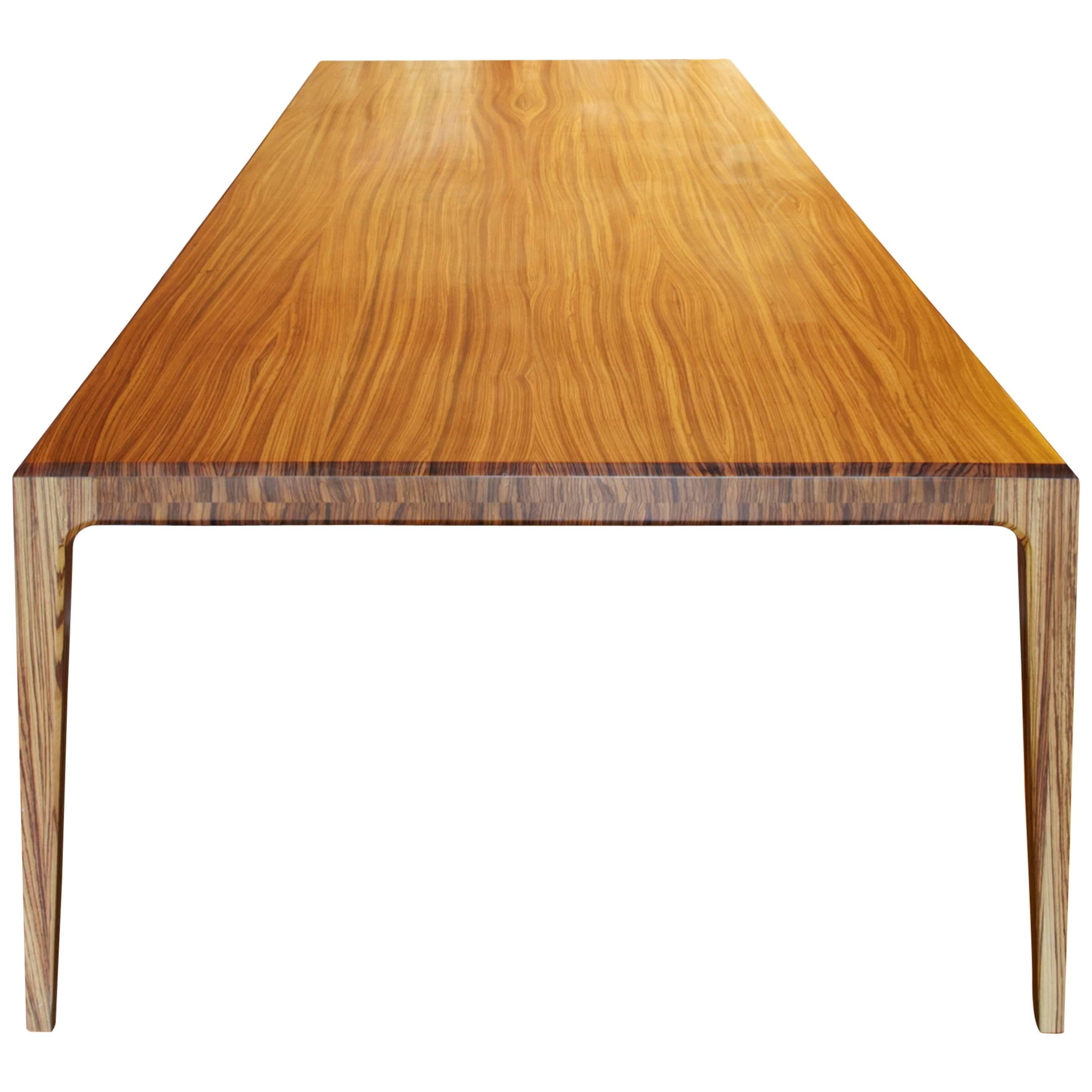 Paere Dansk PD60 Dining Table of Solid Zebrano For Sale