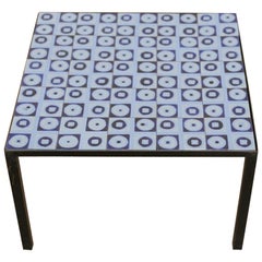 1960 French Ceramic Coffee Table Attributed to Roger Capron