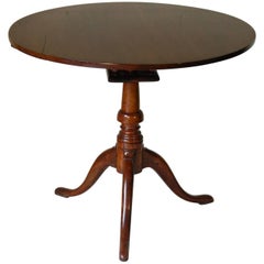 Georgian Mahogany Circular Tilt-Top Table, circa 1800
