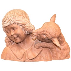 Terracotta Sculpture by D. Chiparus, Signed 