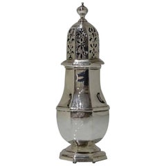 Antique George I Sterling Silver Octagonal Sugar Caster London 1721 James Stone