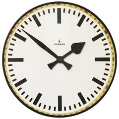 Large Siemens Factory, Station or Workshop Wall Clock