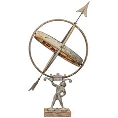 20th Century Armillary Sphere and Sundial