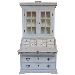 Neoclassical Secretary with Glazed Library