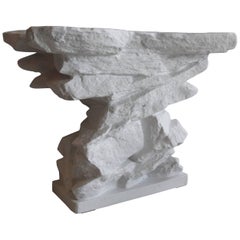 Sirmos Plaster Quarry Rock Console Table