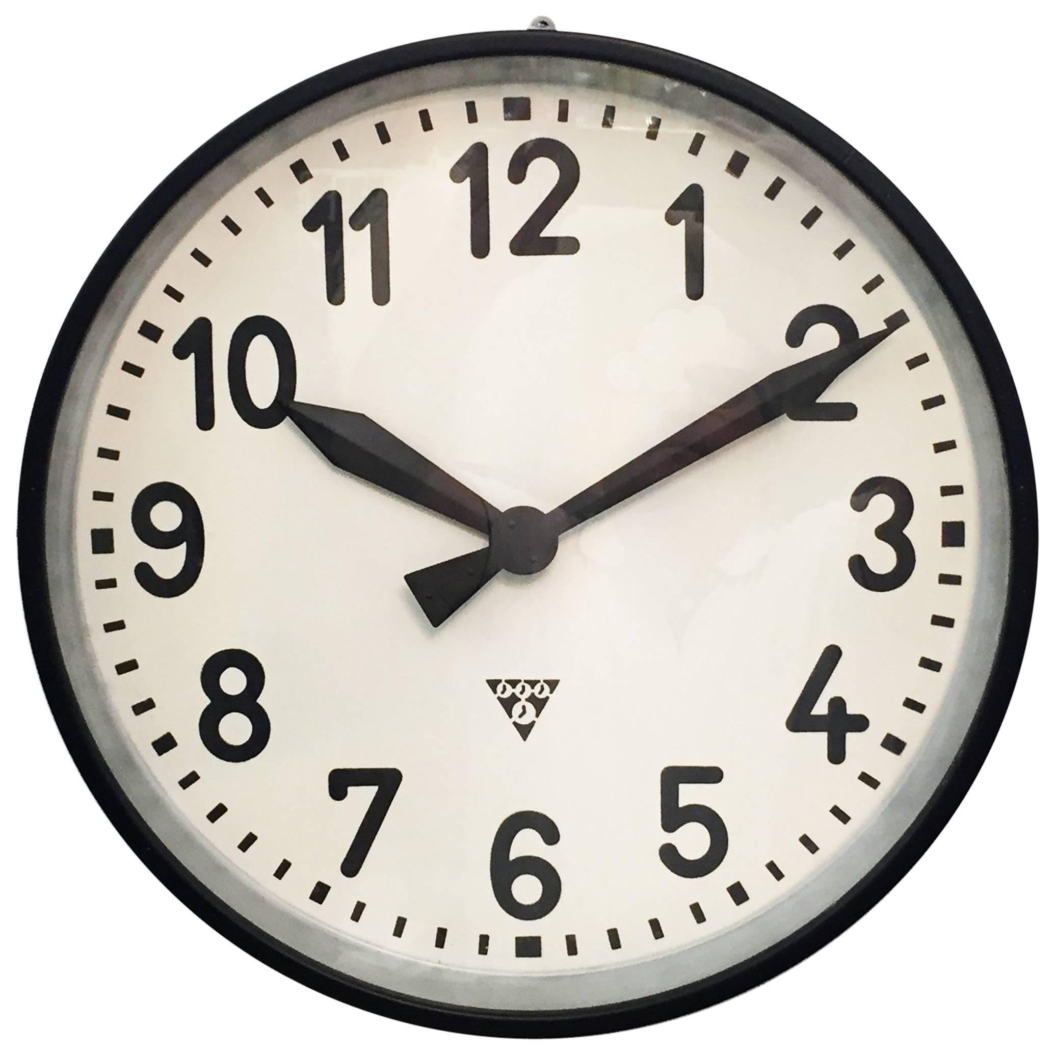 Large Industrial Factory Wall Clock by Pragatron