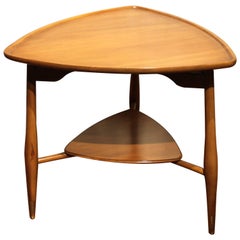 Mid-Century Modern Triangular End Table