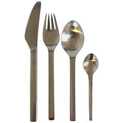 Georg Jensen Tuja / Tanaqvil Flatware Set for Eight People, 32 Pieces