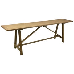 20th Comtemporary Oak Console