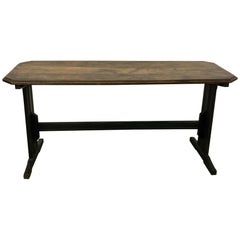 Antique 1930s Art Deco Chesnut Console