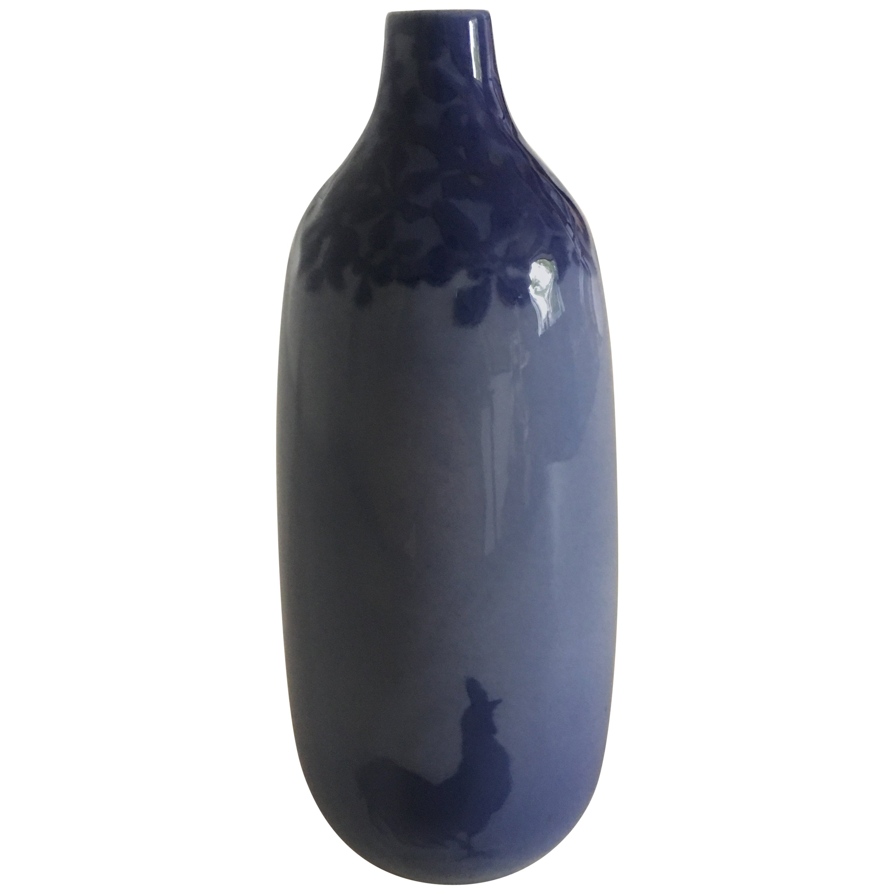 Pair of 18th Century Royal Copenhagen Porcelain Egg Vases at 1stDibs