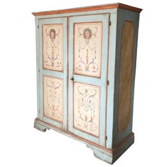 Painted 18th Century Italian Wardrobe Armoire