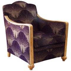 Sedia o poltrona Club Art Déco, Francia, 1935