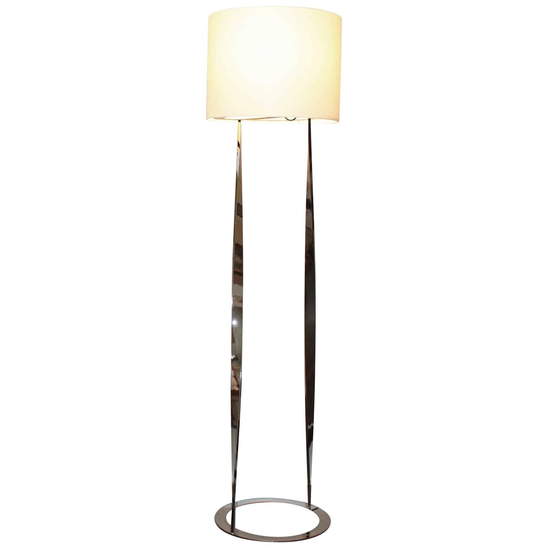 Floor Lamp "Spiga" by Italian Luxury Living Group Label Trussardi Casa For Sale