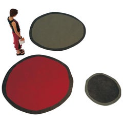 Aros Collection Round 2 Hand-Tufted Large Wool Rug by Nani Marquina in Stock