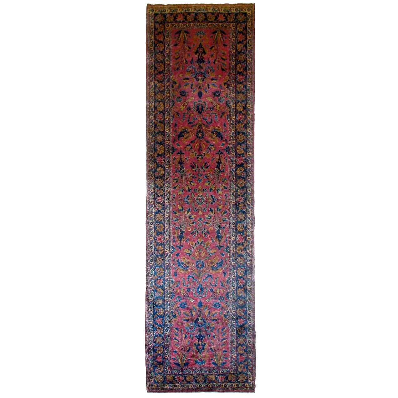 Zabihi Collection Magnificent Superfine Persian Silk Kashan Rug For Sale