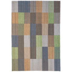 Blend 3 Hand-Loomed Afghan Wool Rug by Raw Color in Stock