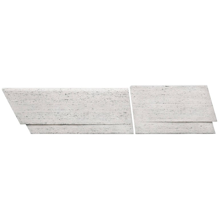 In Stock 8 Adamah Wood Glacier Bench In Blanc Noir By May