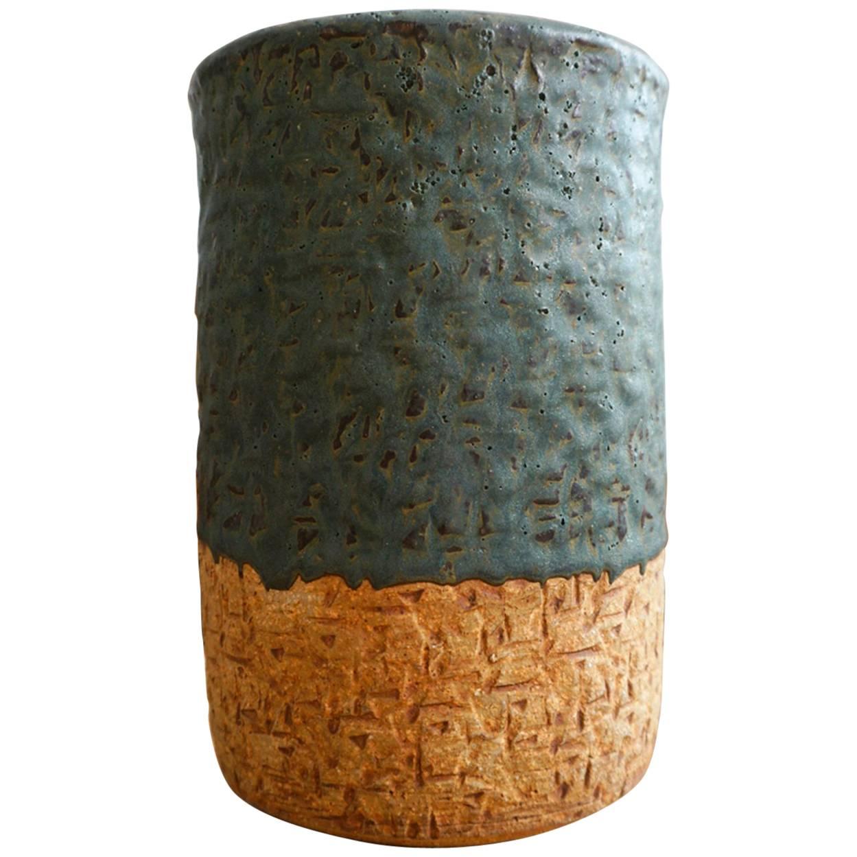1950s Hal Fromhold California Studio Pottery Vase For Sale