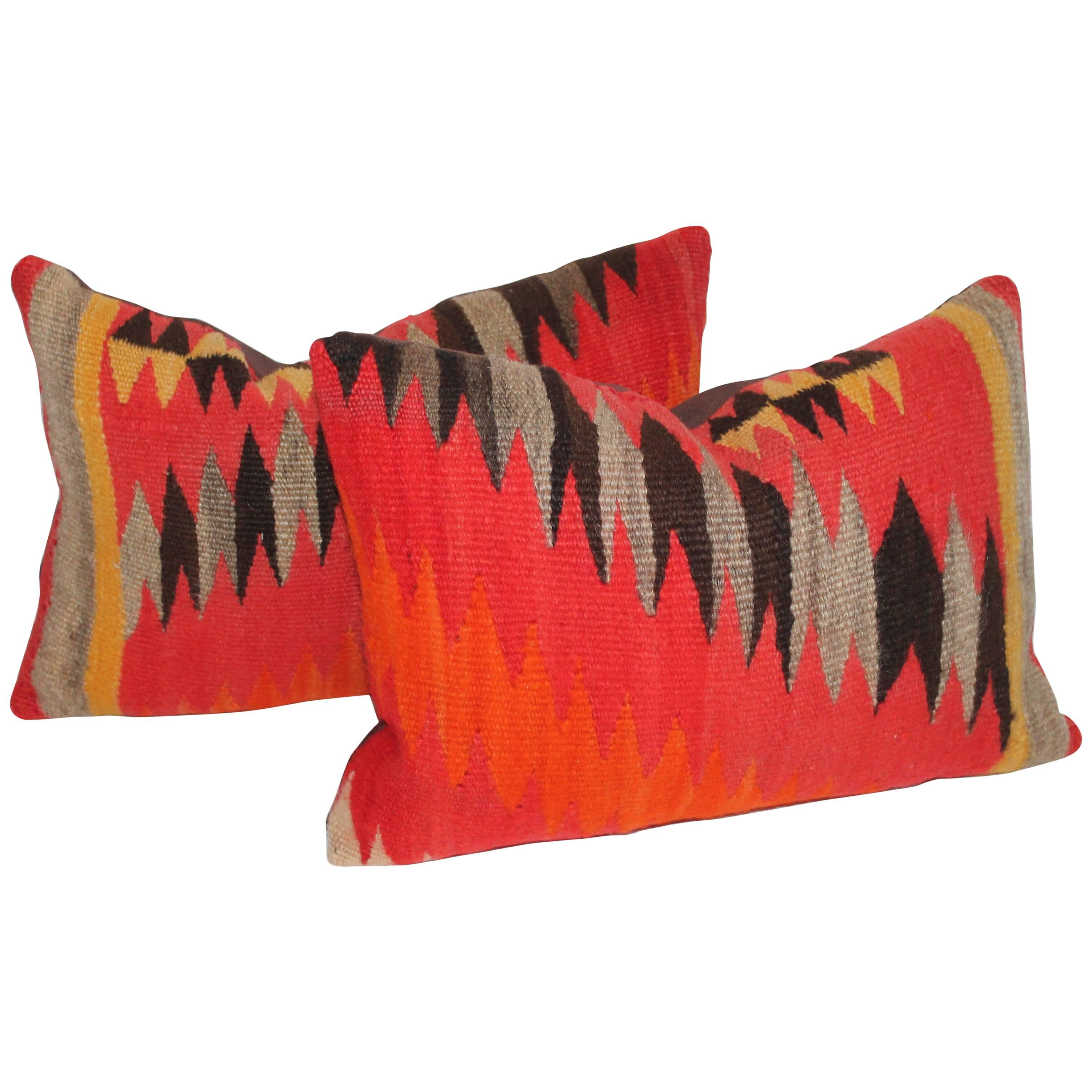 Navajo Indian Weaving Blazing Pillows