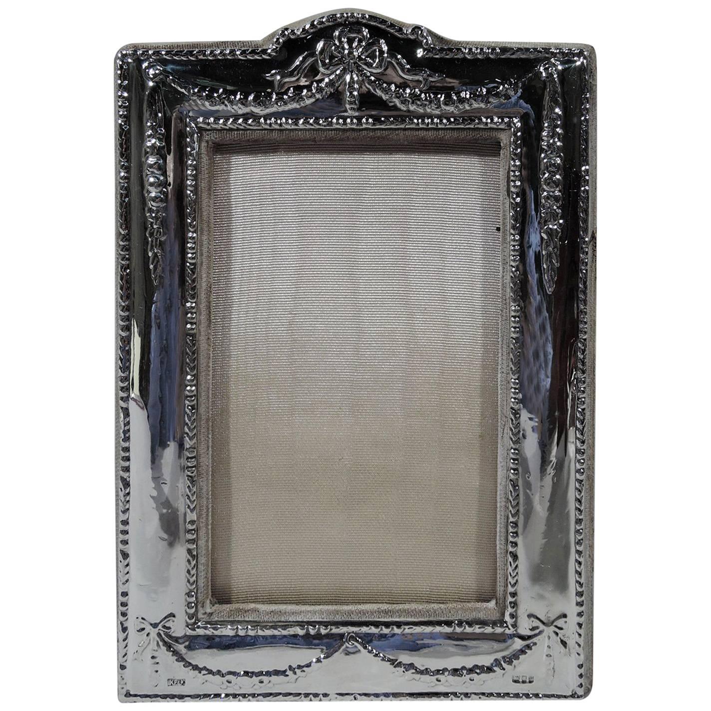 Old Fashioned English Sterling Silver Boudoir Picture Frame