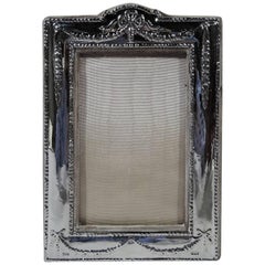 Old Fashioned English Sterling Silver Boudoir Picture Frame