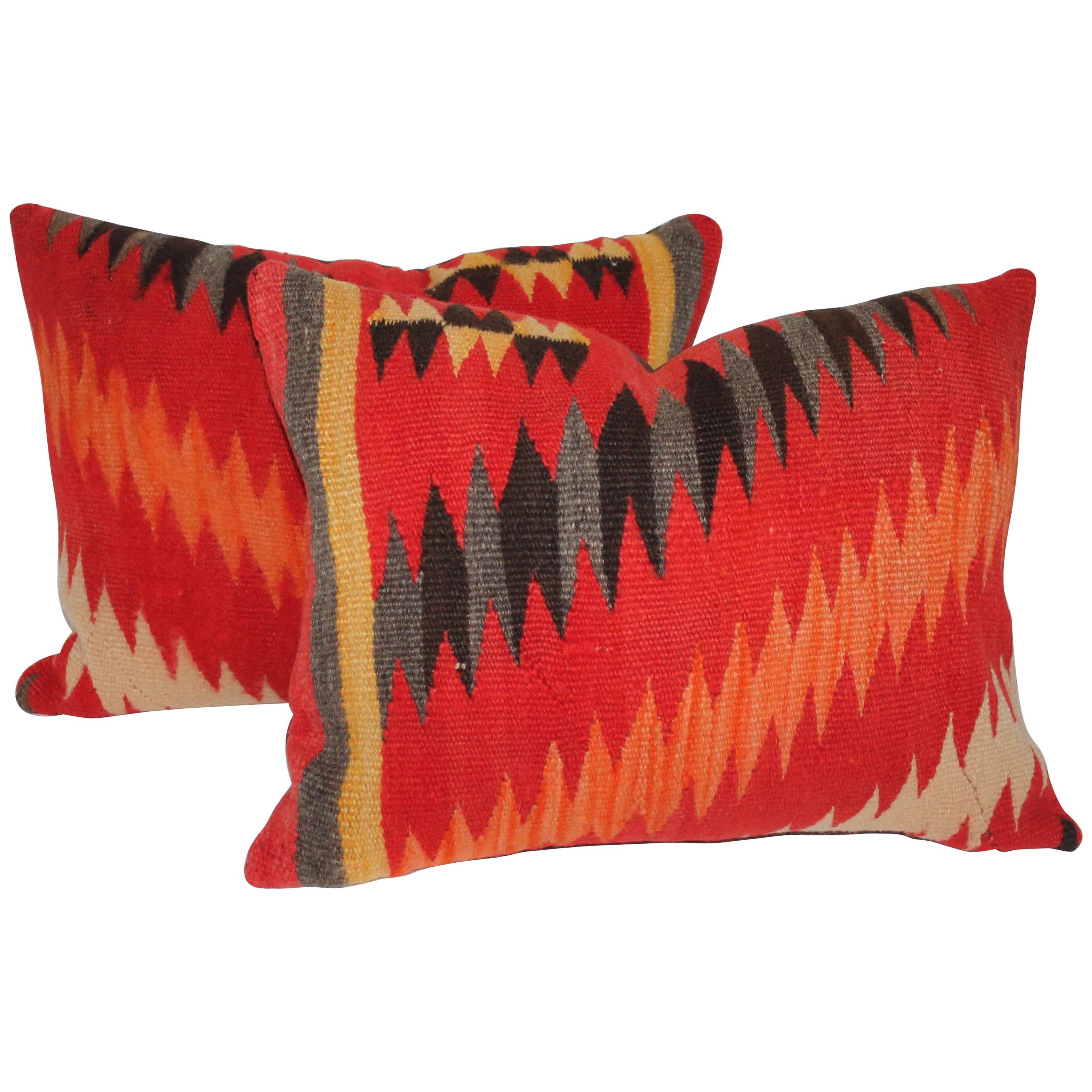 Navajo Indian Weaving Blazing Bolster Pillows