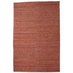 Large Terracotta Hand-Knotted Jute Earth Rug by Nani Marquina & Ariadna Miquel