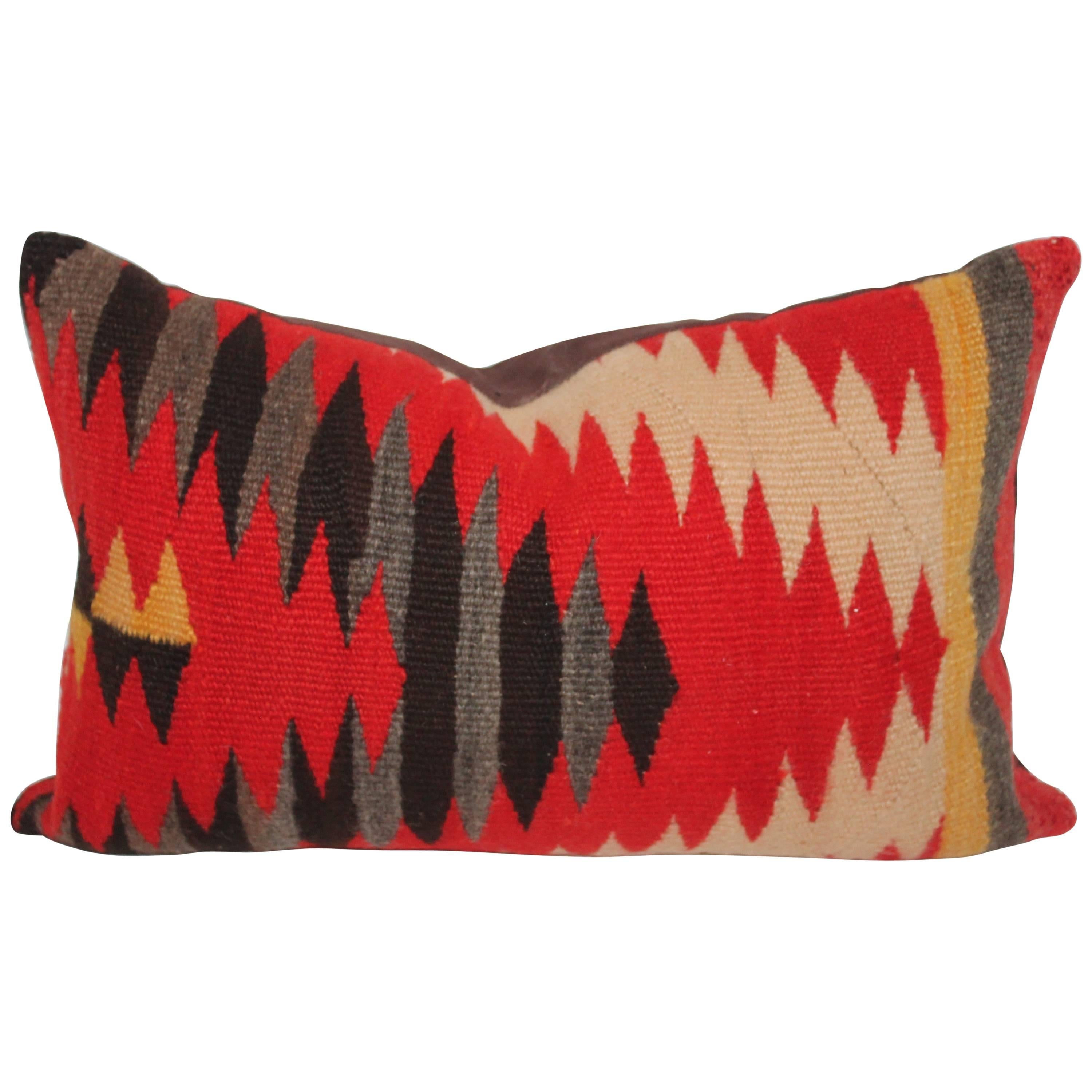 Navajo Indian Weaving Blazing Pillow