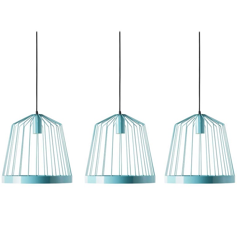 Felicia Ferrone turquoise pendant lights, new