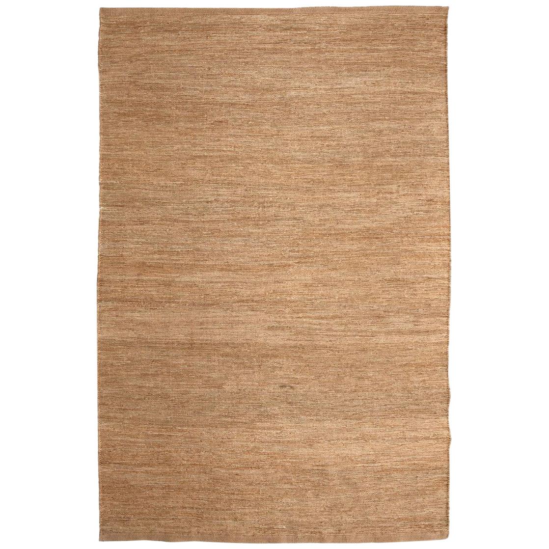 Knitted Natural Hand-Loomed Jute Rug by Nani Marquina & Ariadna Miquel, Medium For Sale