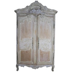 19th Century, French Louis XV Style Armoire