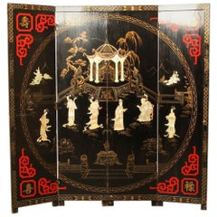 Large Chinese Room Divider or Folding Screen