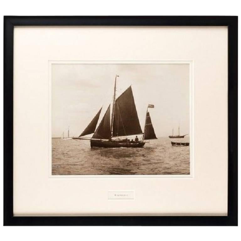 Early Silver Gelatin Photographic Print by Beken of Cowes, Gaffer Whimbrel