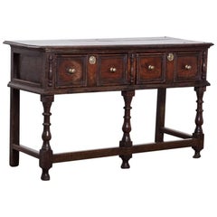 17th Century Jacobean (1603-1625) Oak Dresser Base